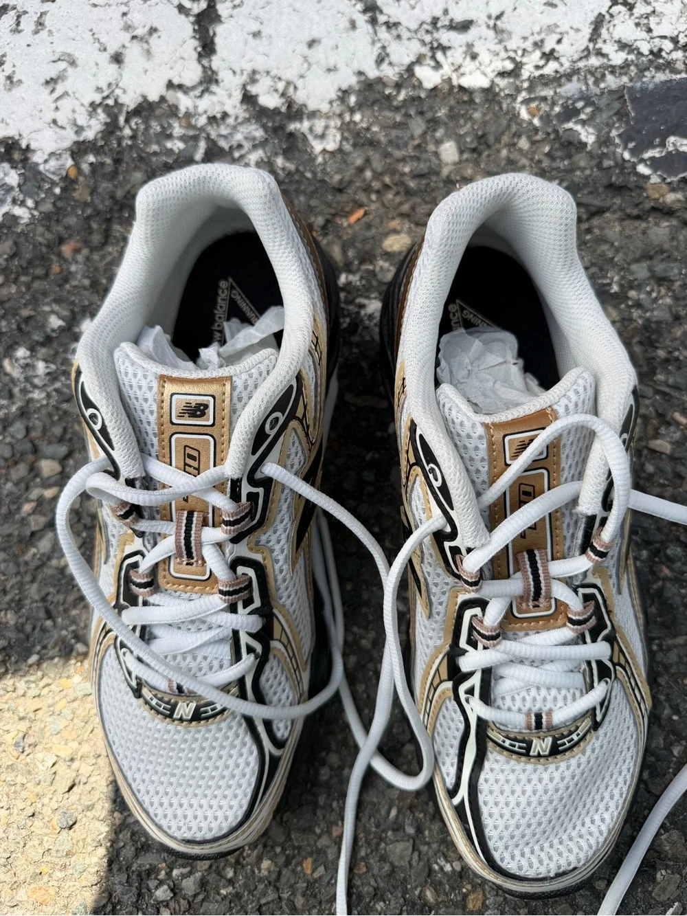 New Balance breathable white